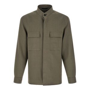 Zegna Men's Oasi Lino Overshirt